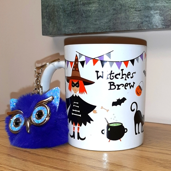 Halloween Mug with Owl Keychain NWT - Picture 3 of 4